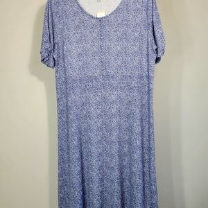 Christopher and banks blue midi dress NWT